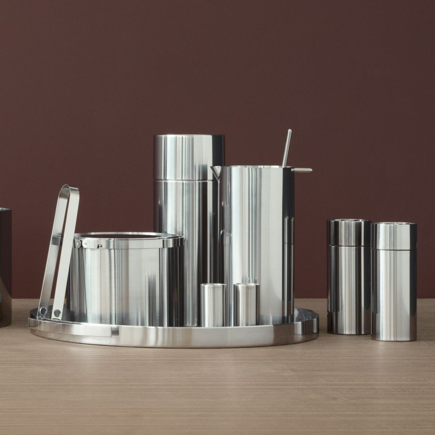 Kuche & Haushalt Stelton Salz & Pfeffer | Stelton Cylinda Line Aj Salzstreuer & Pfefferstreuer 2 Tlg.