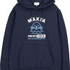 Fashion Makia Clothing Pullover& Sweatshirts & Strickjacken | Makia Clothing Unisex Kapuzenpullover M. Print Sapokka Dunkelblau Special Edition F. Scharen & Seen