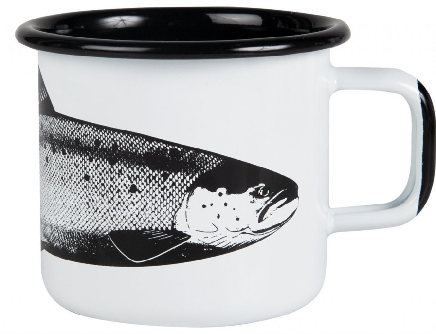 Kuche & Haushalt Muurla | Muurla Nordic Der Lachs Becher Emaille 0,37 L