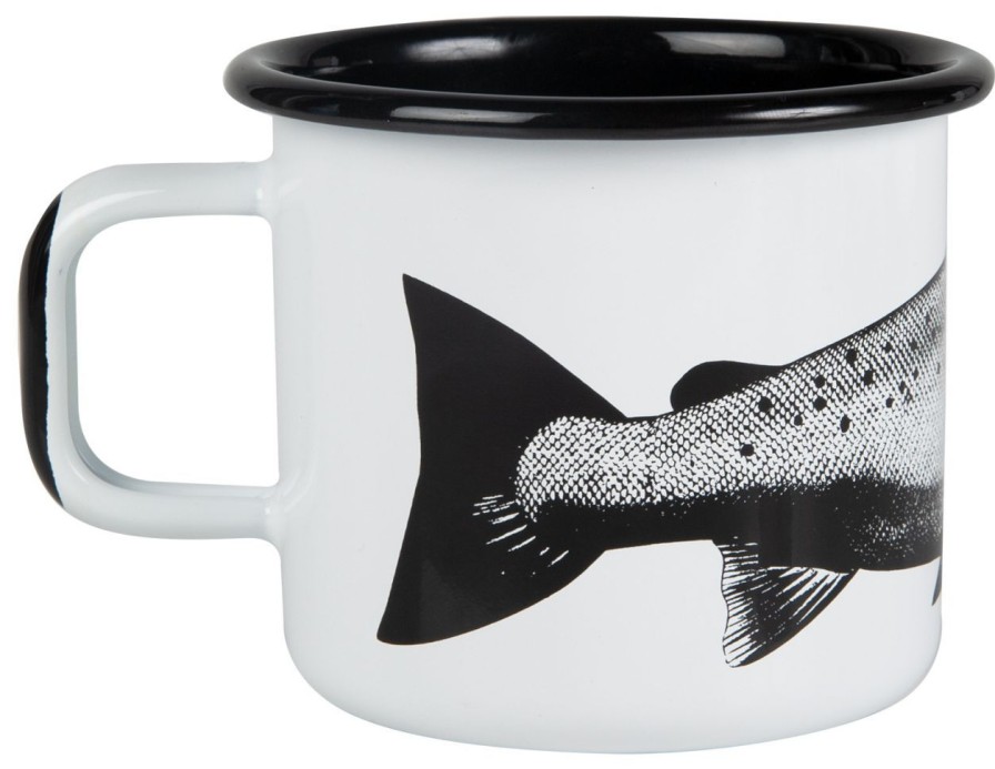 Kuche & Haushalt Muurla | Muurla Nordic Der Lachs Becher Emaille 0,37 L