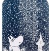 Kuche & Haushalt Muurla Schneidebretter | Muurla Mumin Erster Schnee / Festtage Schneidebrett / Servierbrett 23X44 Cm Mit 2 Motiven