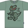 Fashion Bo Bendixen Shirts | Bo Bendixen Unisex T-Shirt Graugrun T-Rex