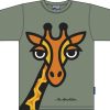 Fashion Bo Bendixen Shirts | Bo Bendixen Unisex T-Shirt Grun Giraffe