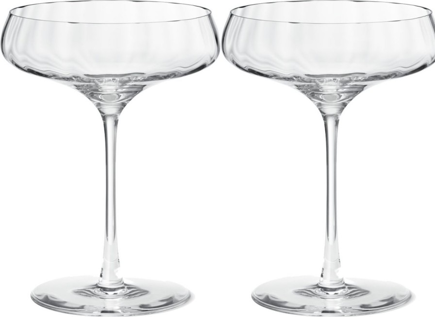 Kuche & Haushalt Georg Jensen Champagner | Georg Jensen Bernadotte Cocktailglas / Champagnerschale 20 Cl Klar 2 Stk.