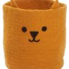 Kinderwelt Klippan Aufbewahrung | Klippan Luchs Aufbewahrungskorb (Filz) Furs Kinderzimmer Hohe 23 Cm O 20 Cm Orange