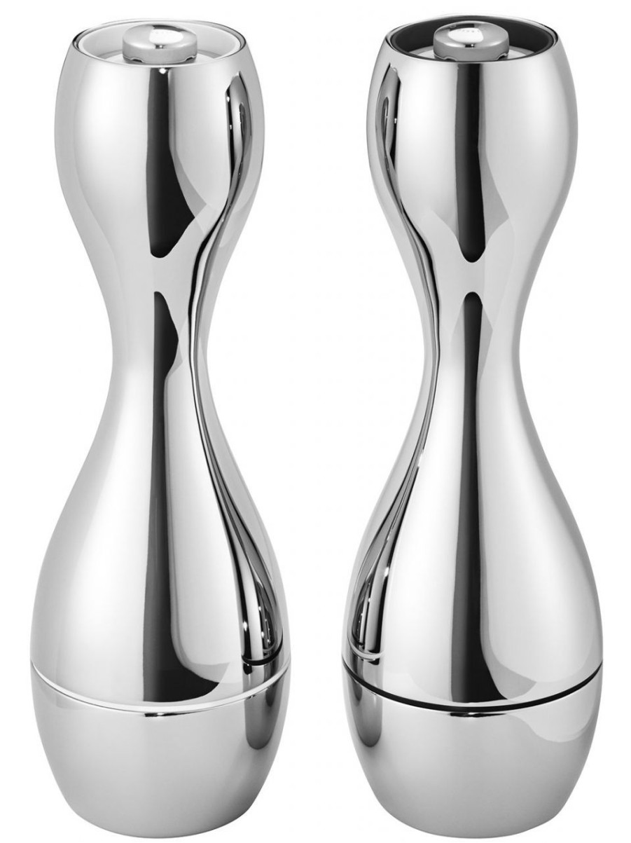 Kuche & Haushalt Georg Jensen Wurzen | Georg Jensen Cobra Salzmuhle & Pfeffermuhle Hohe 20 Cm 2 Tlg. Edelstahl