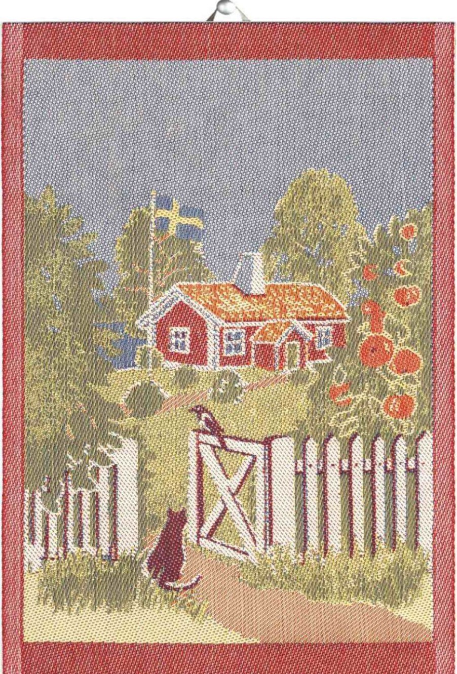 Geschenke Ekelund Midsommar | Ekelund Schweden Mein Schweden Geschirrtuch (Oko-Tex) 35X50