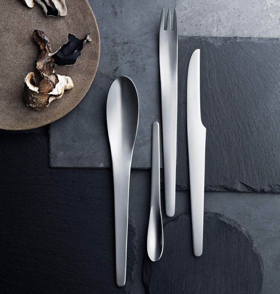 Kuche & Haushalt Georg Jensen Sets | Georg Jensen Arne Jacobsen Dessertloffel 4 Stk. Matt