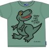 Kinderwelt Bo Bendixen Oberbekleidung | Bo Bendixen Unisex Kinder T-Shirt Grun T-Rex