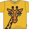 Kinderwelt Bo Bendixen Oberbekleidung | Bo Bendixen Unisex Kinder T-Shirt Gelb Giraffe