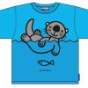 Fashion Bo Bendixen | Bo Bendixen Unisex Kinder T-Shirt Turkis Fischotter