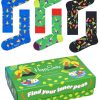 Fashion Happy Socks Strumpfe | Happy Socks Unisex Strumpfe Healthy Lifestyle Geschenkbox 3 Stk.