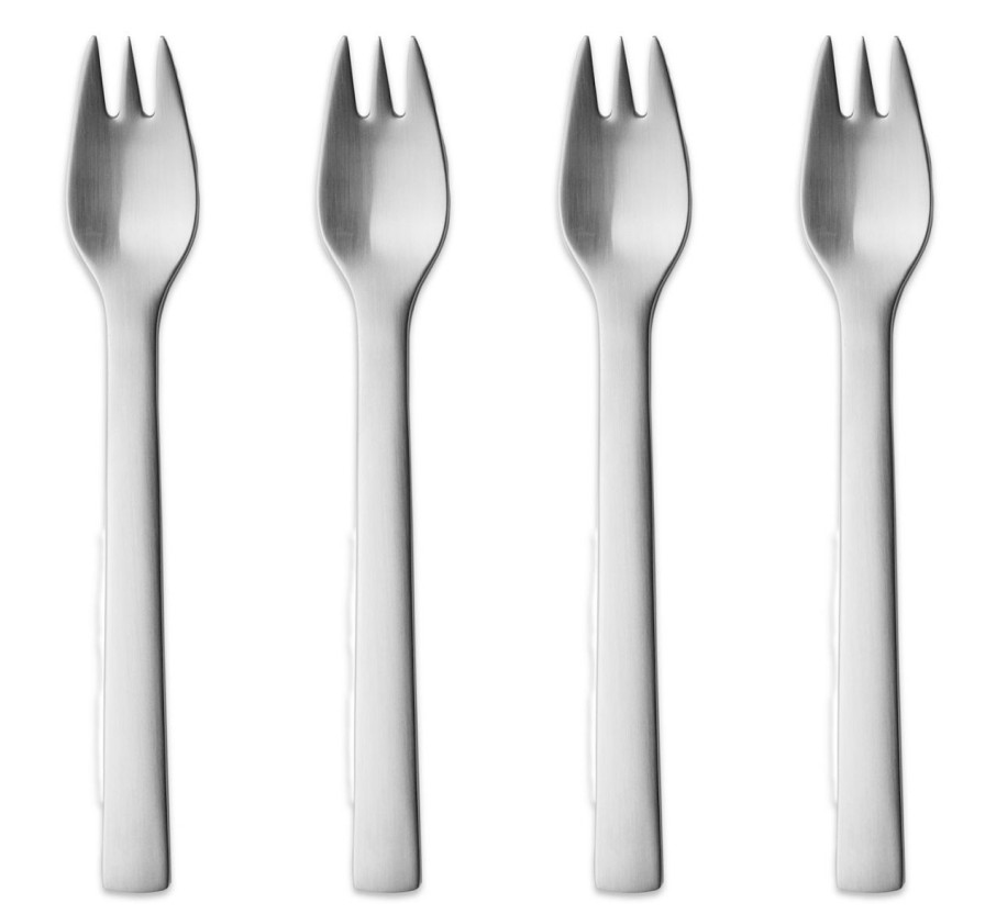 Kuche & Haushalt Georg Jensen Sets | Georg Jensen New York Kuchengabel 4 Stk. Matt