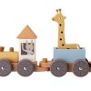 Kinderwelt Bloomingville Holz & Lernspielzeug | Bloomingville Coty Nachziehspielzeug Holz Hohe 10 Cm Lange 30 Cm Mehrfarbig