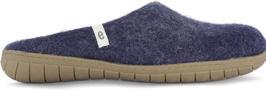 Fashion Egos Schuhe | Egos Copenhagen Unisex Filzpantoffel Kautschuksohle Natur