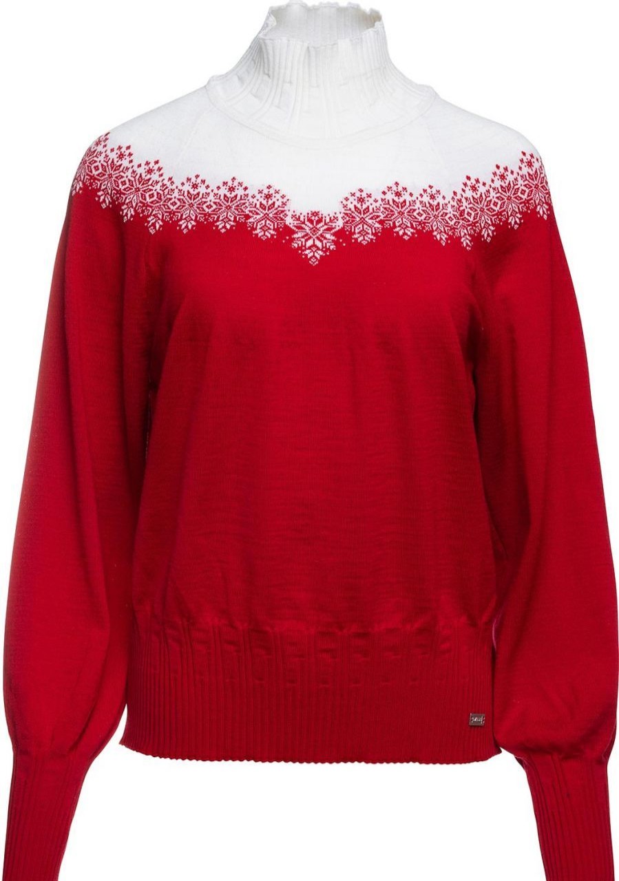 Fashion Dale of Norway Pullover& Sweatshirts & Strickjacken | Dale Of Norway Damen Merino Pullover Mit Kragen Isfrid