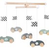 Kinderwelt Jabadabado Dekoration | Jabadabado Holzspielzeug Kindermobile Autos Holz 35X25 Cm Mehrfarbig