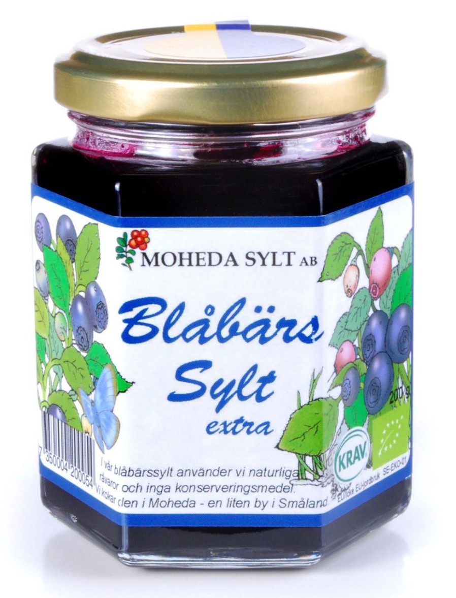 Geschenke Moheda Schweden | Moheda Bio Blaubeer Konfiture Extra 200 G