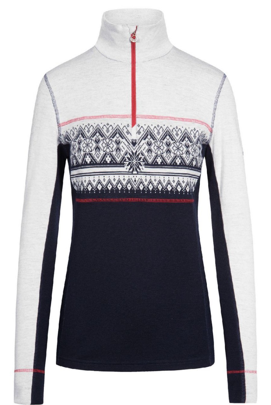 Geschenke Dale of Norway Norwegen | Dale Of Norway Damen Merino Pullover Mit Kragen Rondane