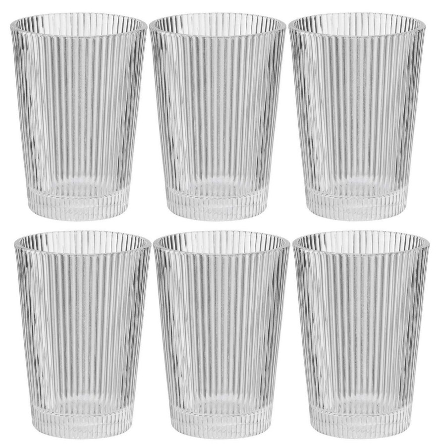 Kuche & Haushalt Stelton Wasser & Softdrink | Stelton Pilastro Glas 0,33 L 6 Stk. Klar