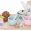 Kinderwelt Jabadabado Puppen & Zubehor | Jabadabado Puppen Tee-Set Mehrteilig Holz Lackiert 13 Tlg.