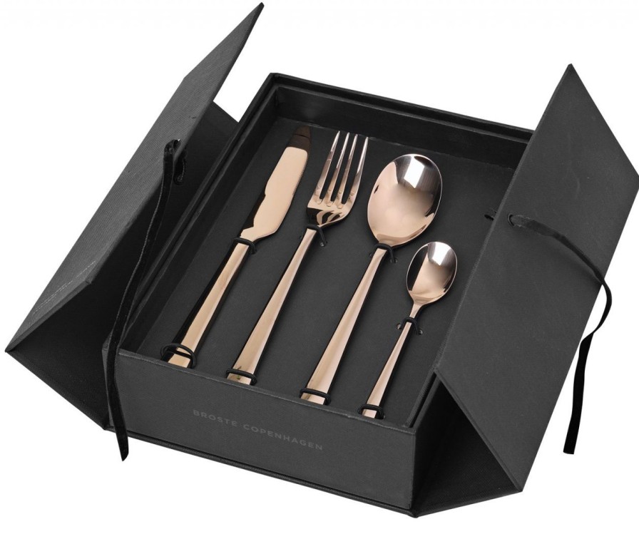 Kuche & Haushalt Broste Copenhagen Sets | Broste Copenhagen Hune Besteck Box 16 Tlg. Je 4 Tafelgabel, Tafelmesser, Tafelloffel, Kaffeeloffel