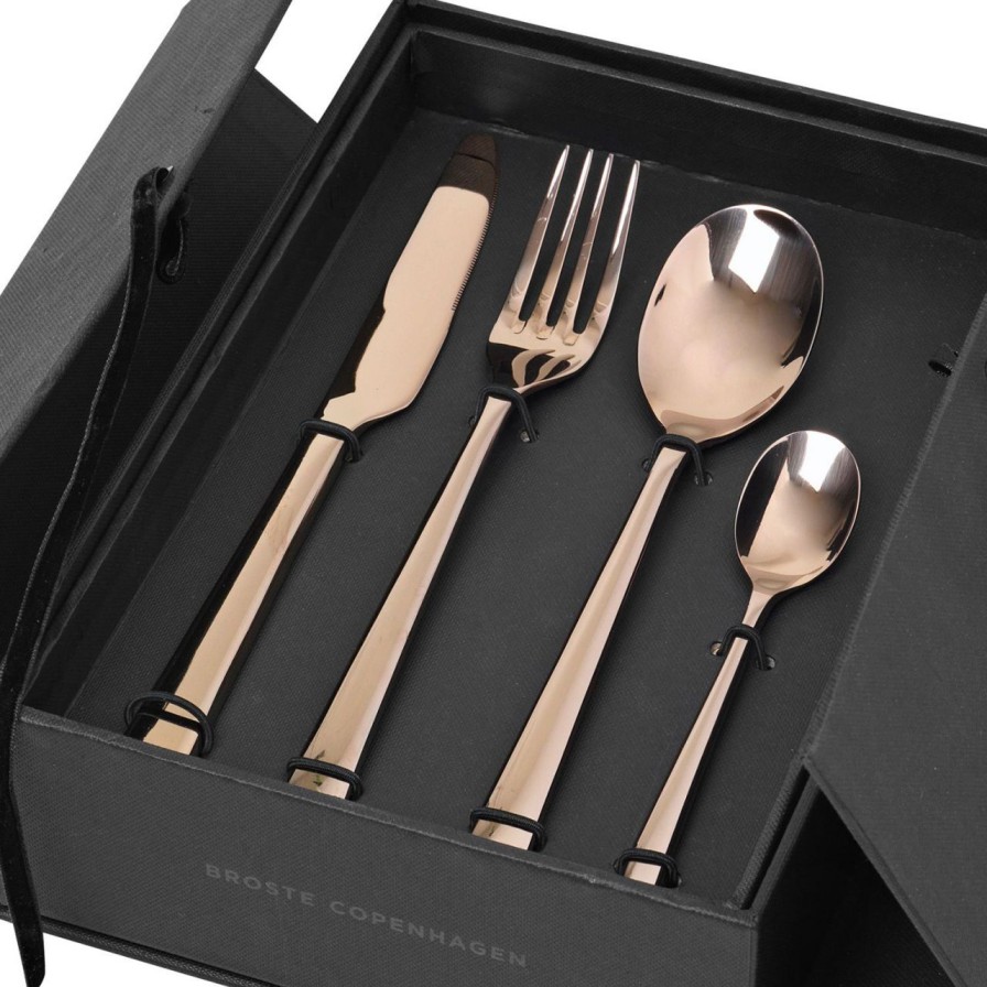 Kuche & Haushalt Broste Copenhagen Sets | Broste Copenhagen Hune Besteck Box 16 Tlg. Je 4 Tafelgabel, Tafelmesser, Tafelloffel, Kaffeeloffel