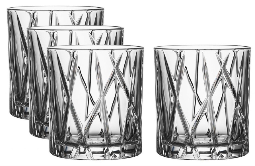 Kuche & Haushalt Orrefors Spirituosen | Orrefors City Old Fashioned Glas 25 Cl 4 Stk. Klar