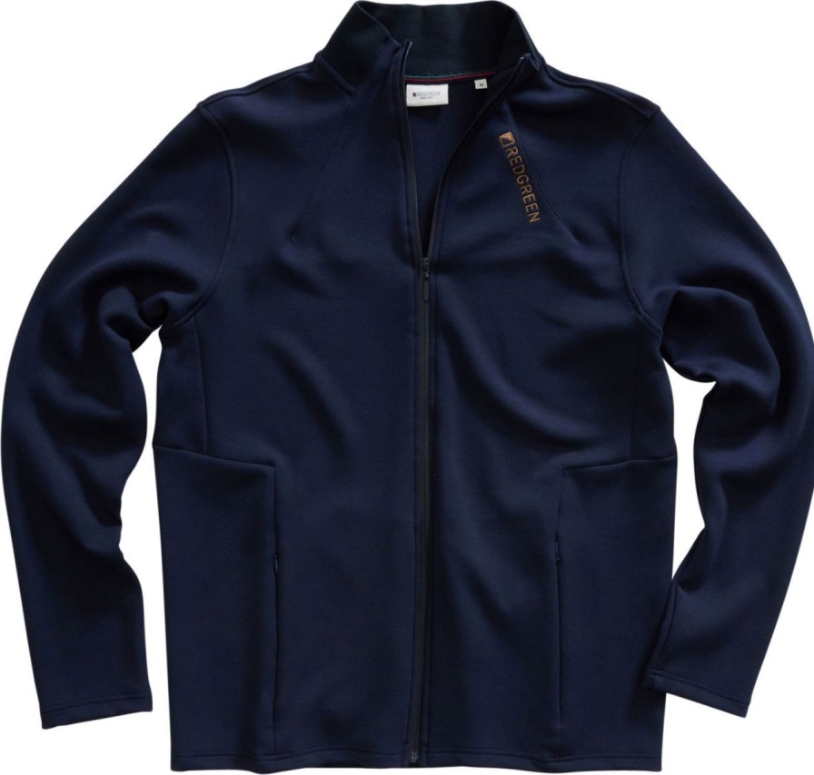 Fashion REDGREEN Outdoorjacken & &Mantel | Redgreen Herren Sweatjacke Weich Felice Dark Navy