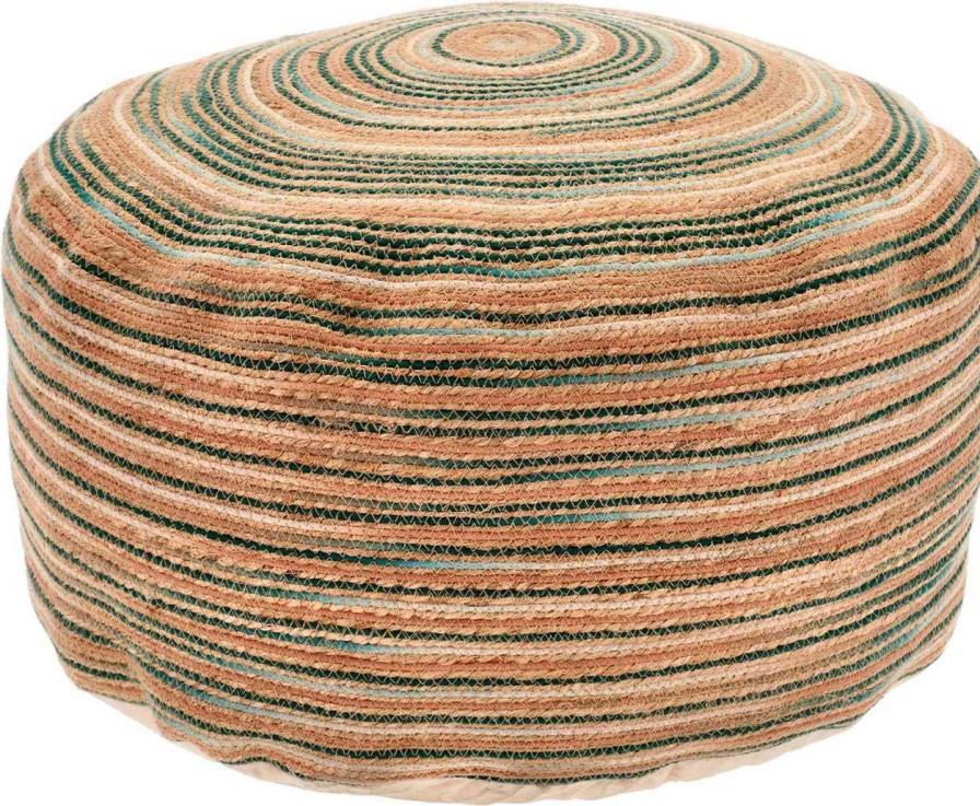 Wohnen Villa Collection Mobel | Villa Collection Vem Pouf / Puff Hohe 60 Cm O 30 Cm Grun, Natur, Rosa