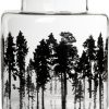 Kuche & Haushalt Muurla Dosen & Vorratsglaser | Muurla Nordic Wald Dose Mit Silikondeckel 3 L Schwarz, Klar