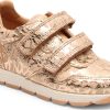 Kinderwelt Bisgaard Schuhe | Bisgaard Madchen Kinder Sneaker Mit Klettverschluss Gold Print Luka V