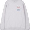 Fashion Makia Clothing Pullover& Sweatshirts & Strickjacken | Makia Clothing Herren Sweatshirt Steamer Mit Print Hellgrau