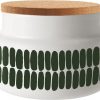 Kuche & Haushalt Marimekko Dosen & Vorratsglaser | Marimekko Alku (Anfang) Oiva Dose 0,7 L Cremeweis, Grun