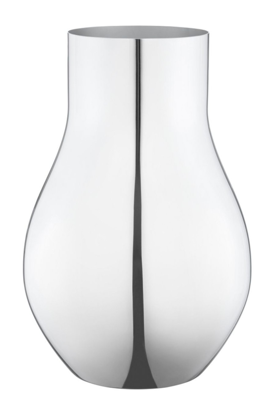 Wohnen Georg Jensen Vasen | Georg Jensen Cafu Vase Stahl Hohe 30 Cm