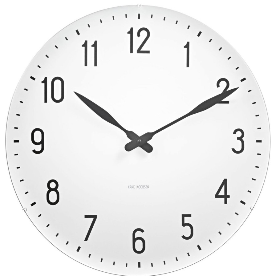 Wohnen Arne Jacobsen Uhren | Arne Jacobsen Clocks Station Wanduhr O 48 Cm Weis, Weis