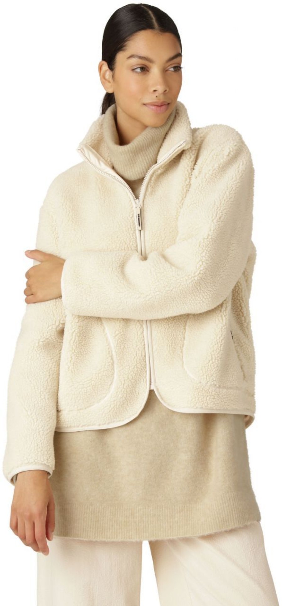 Fashion Ilse Jacobsen Outdoorjacken & &Mantel | Ilse Jacobsen Damen Fleecejacke Bleached Sand Fleece01