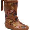 Kinderwelt Bisgaard Schuhe | Bisgaard Madchen Kinder Gummistiefel Fashion Camel Flowers