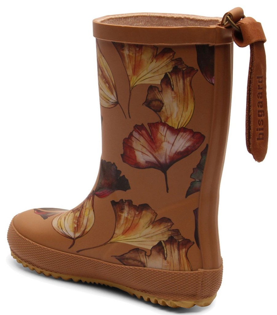 Kinderwelt Bisgaard Schuhe | Bisgaard Madchen Kinder Gummistiefel Fashion Camel Flowers