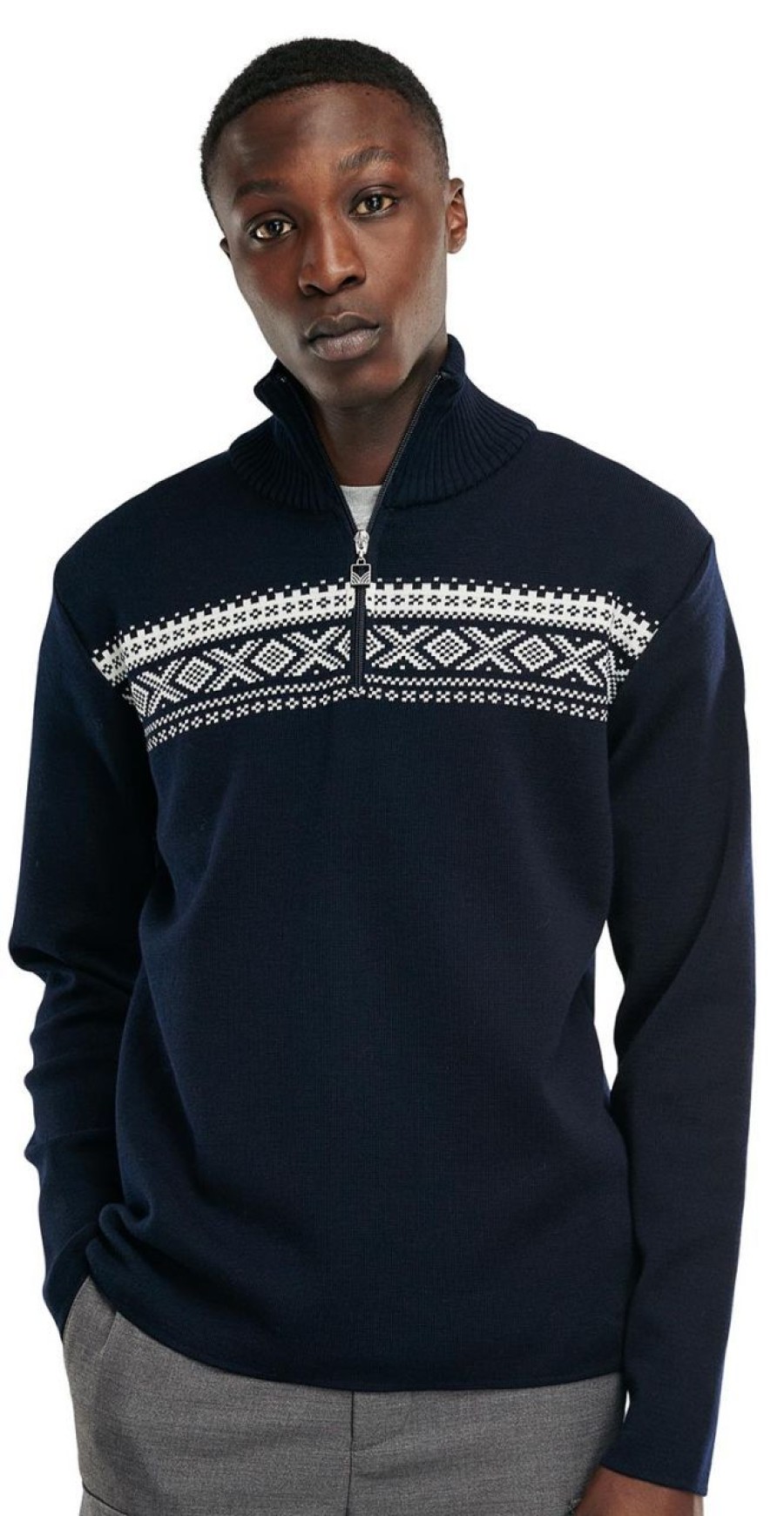 Fashion Dale of Norway Pullover& Sweatshirts & Strickjacken | Dale Of Norway Herren Merino Pullover Mit Kragen Dalestolen