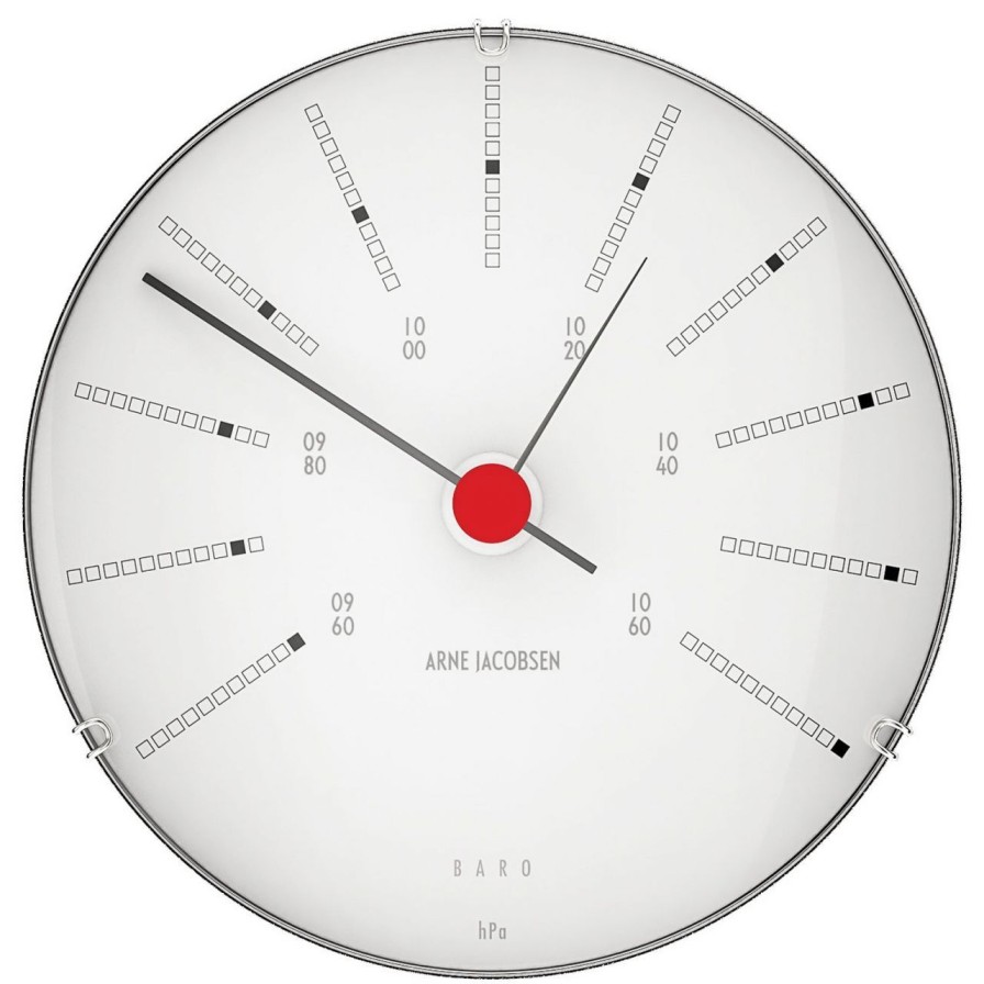 Wohnen Arne Jacobsen Messinstrumente | Arne Jacobsen Clocks Bankers Wetterstation Barometer O 12 Cm