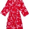 Fashion Marimekko Bademantel & Nachtwasche | Marimekko Damen Bademantel Pink, Rot Unikko