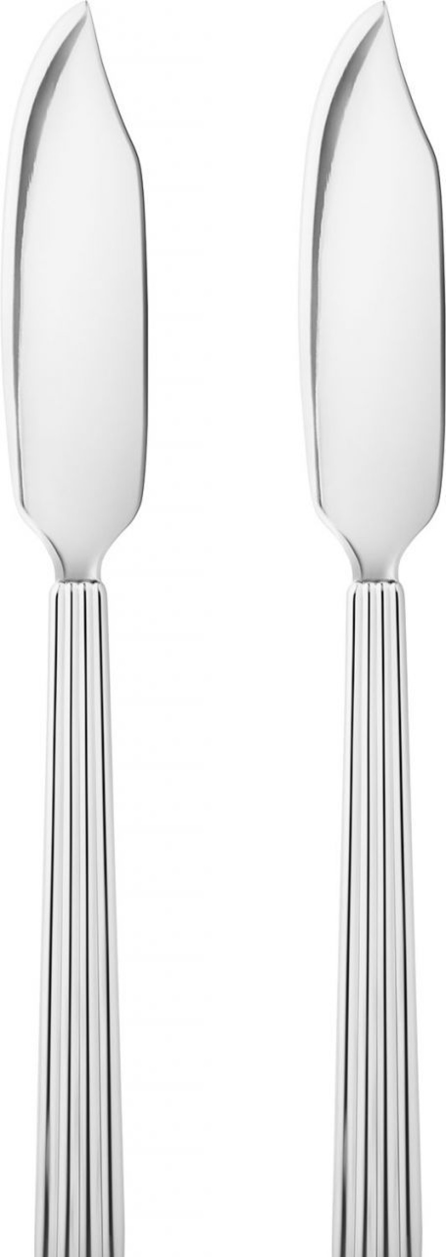 Kuche & Haushalt Georg Jensen Messer | Georg Jensen Bernadotte Fischmesser 2 Stk. Poliert Lange 19,5 Cm