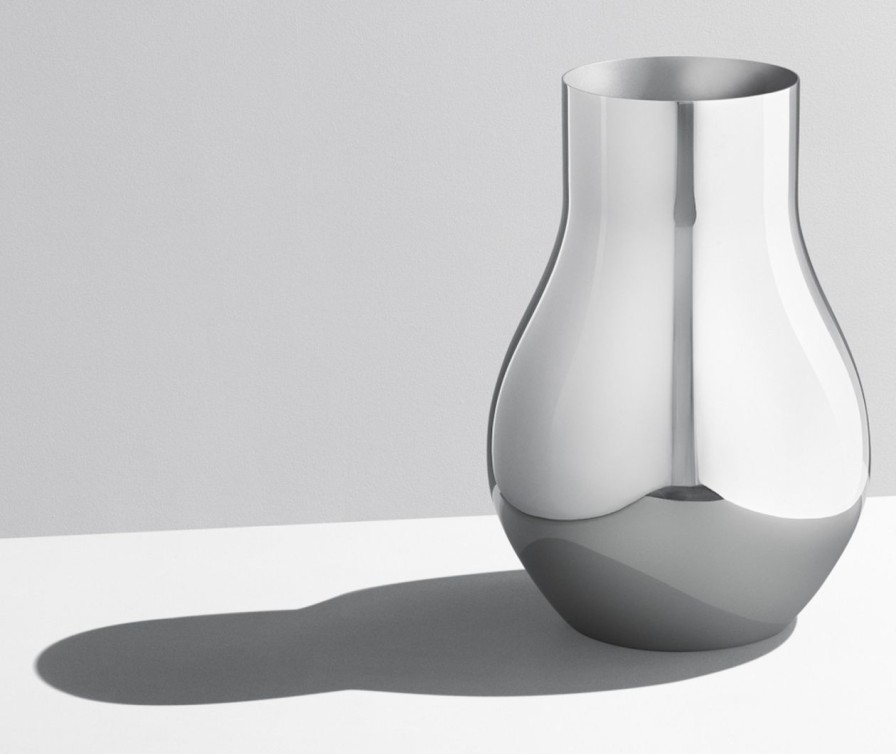 Geschenke Georg Jensen | Georg Jensen Cafu Vase Stahl Hohe 30 Cm