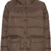 Fashion Ilse Jacobsen Outdoorjacken & &Mantel | Ilse Jacobsen Damen Winterjacke Daunenfullung Mit Kapuze Recyceltes Pol. Chocolate Brown Walk05