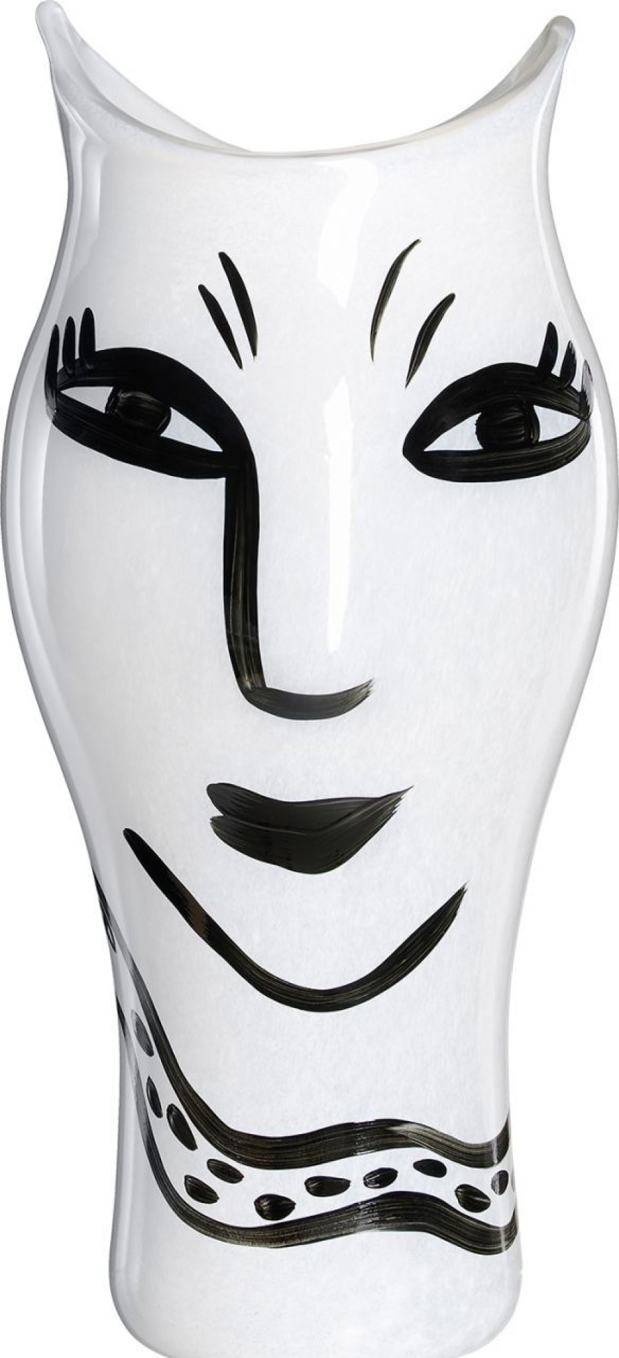 Geschenke Kosta Boda | Kosta Boda Open Minds Vase Weis Hohe 36 Cm