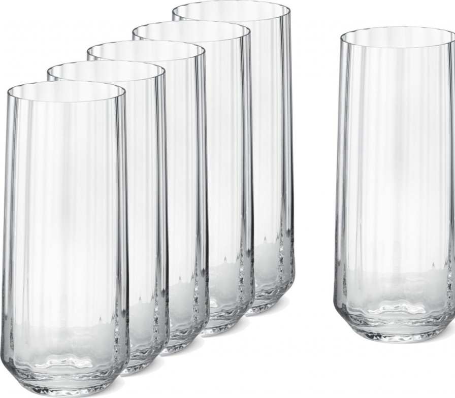 Kuche & Haushalt Georg Jensen Cocktail | Georg Jensen Bernadotte Highball Glas 45 Cl Klar 6 Stk.